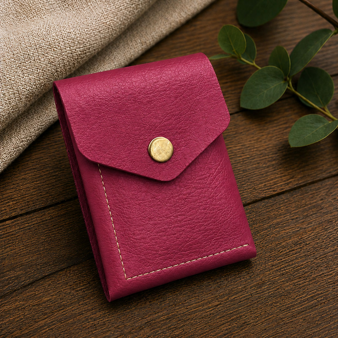 Slim Flip Vegan Leather Wallet