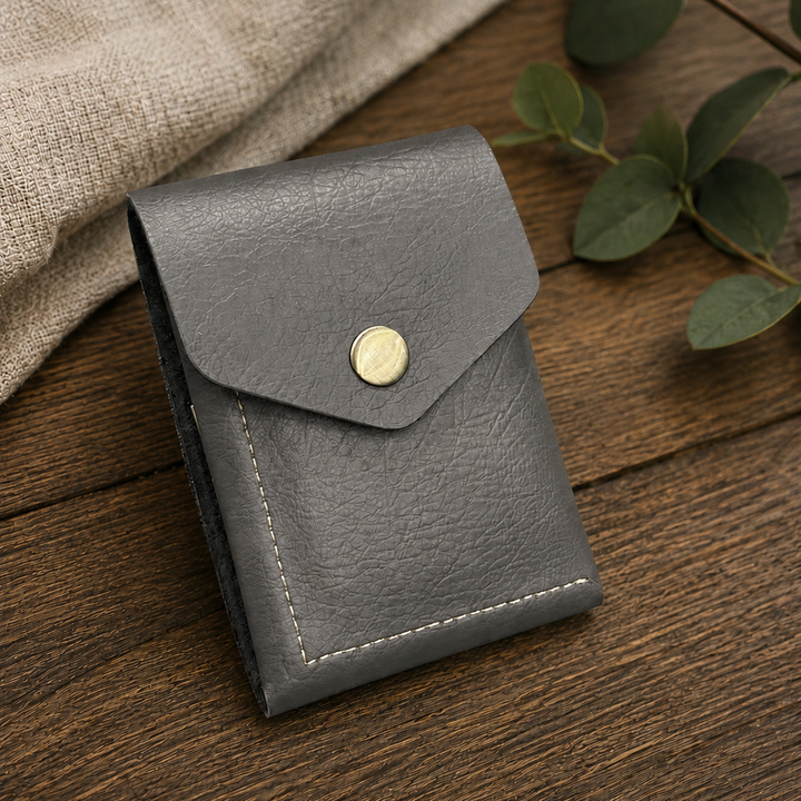 Slim Flip Vegan Leather Wallet