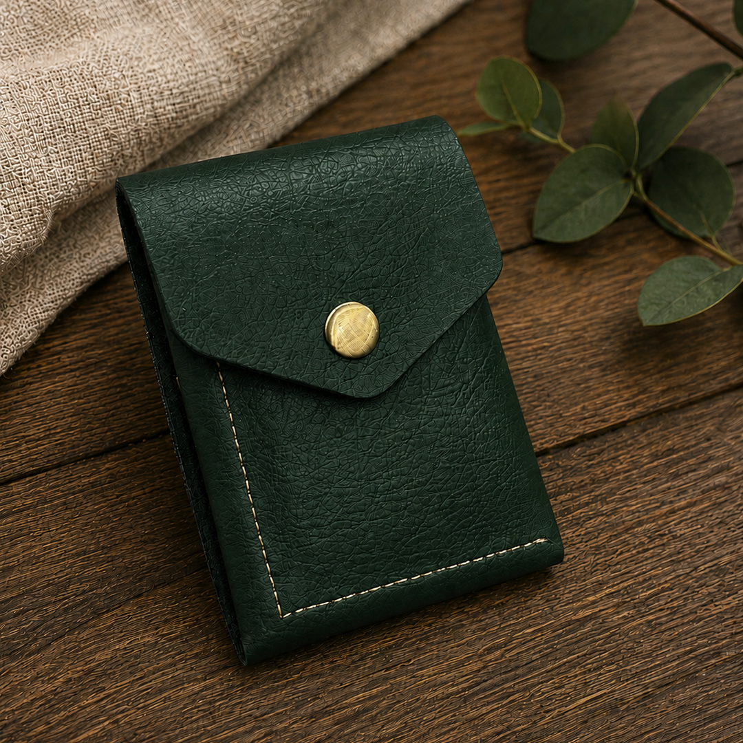 Slim Flip Vegan Leather Wallet