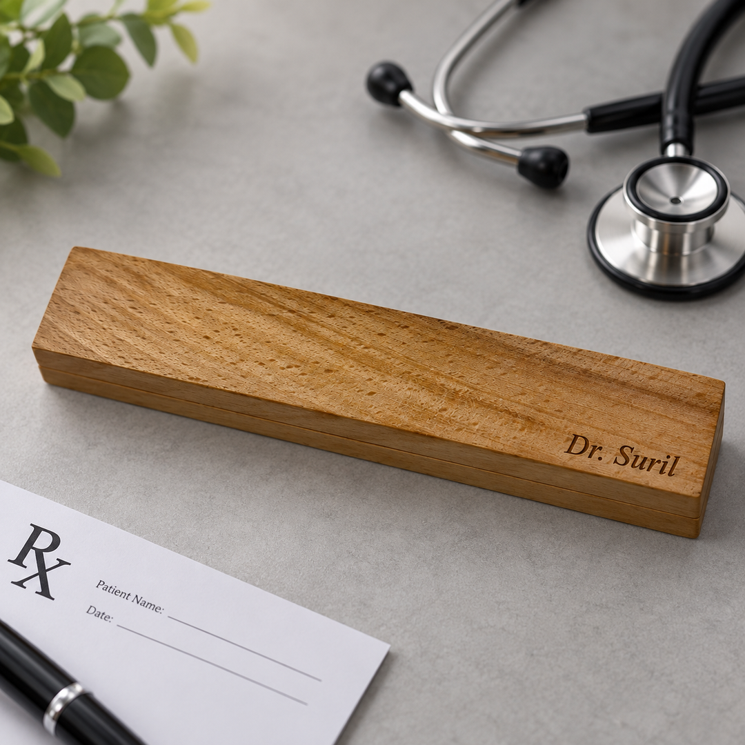 Personalised Doctor Pen with Wooden Box