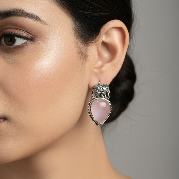 12 Random Jhumka Gift Set in Wooden Box with Mirror