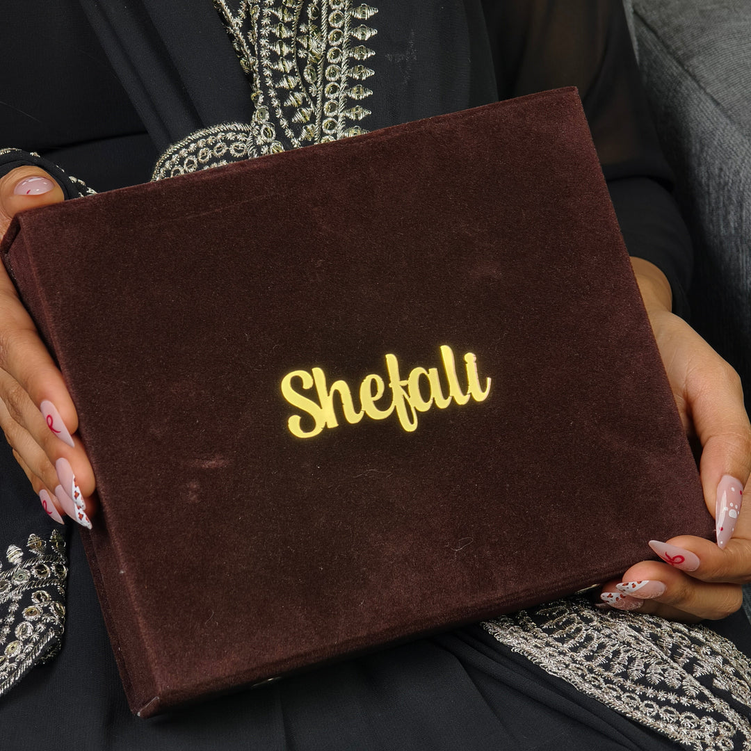 Personalised 12 Jhumka Box with Mirror