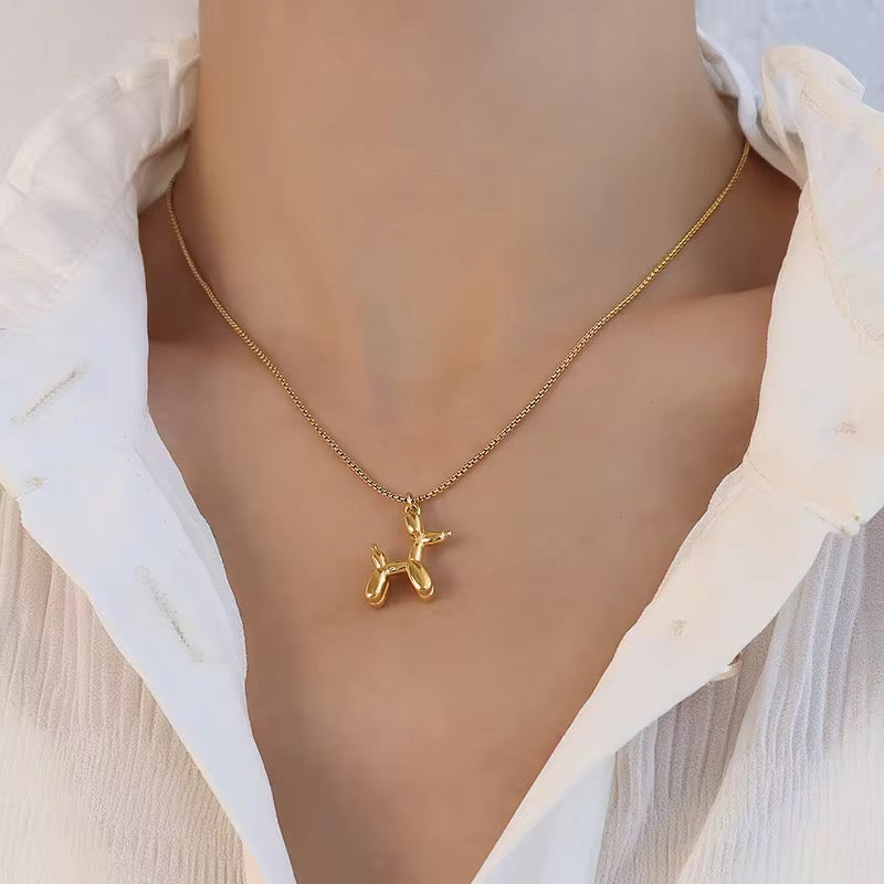 Balloon Dog Pendant - 18k Gold Plated