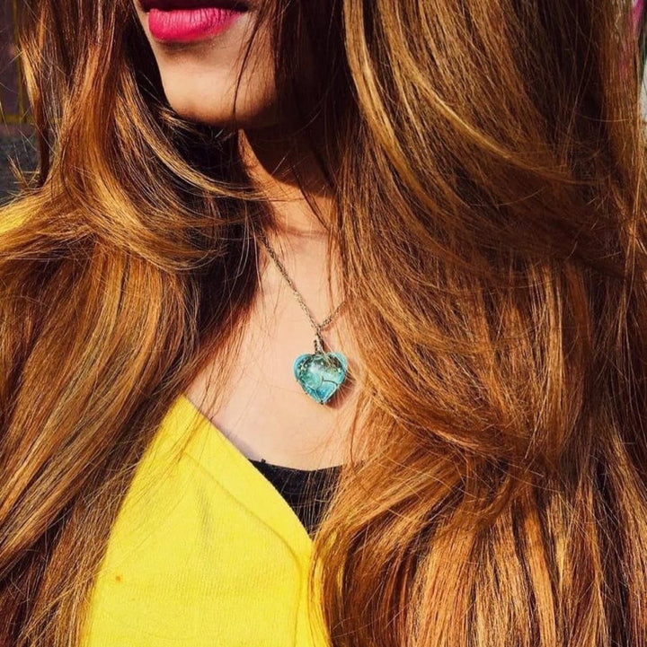 Crystal Heart Glow in Dark Necklace