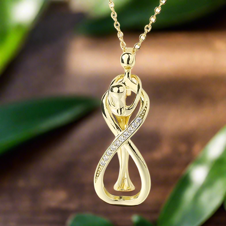 Couple Hug Infinity Necklace